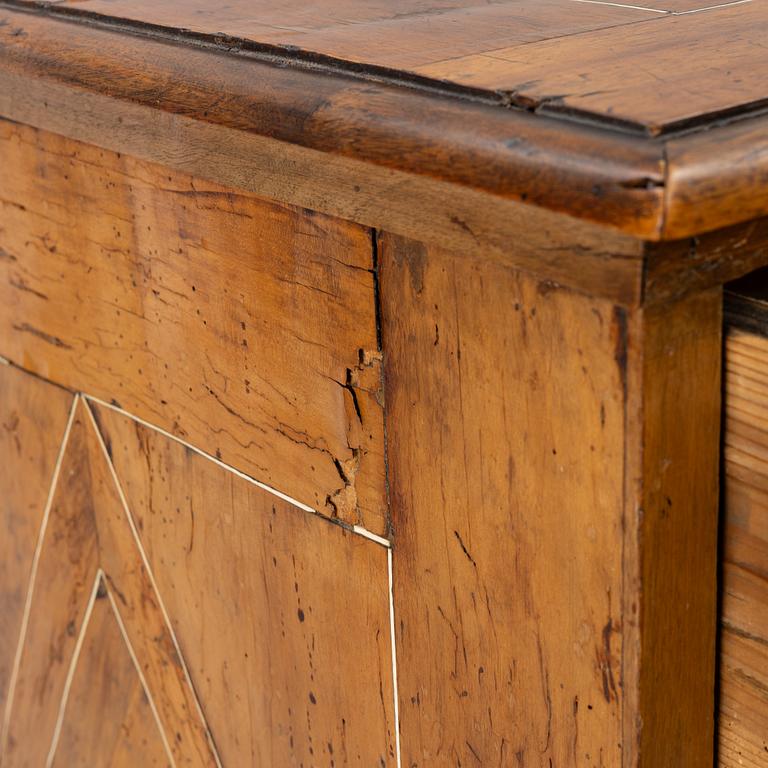 A South-Italian parquetry Louis XV commode, mid 18th century.