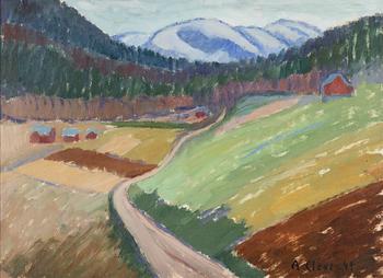 Agnes Cleve, oil on panel, signed and dated -45.