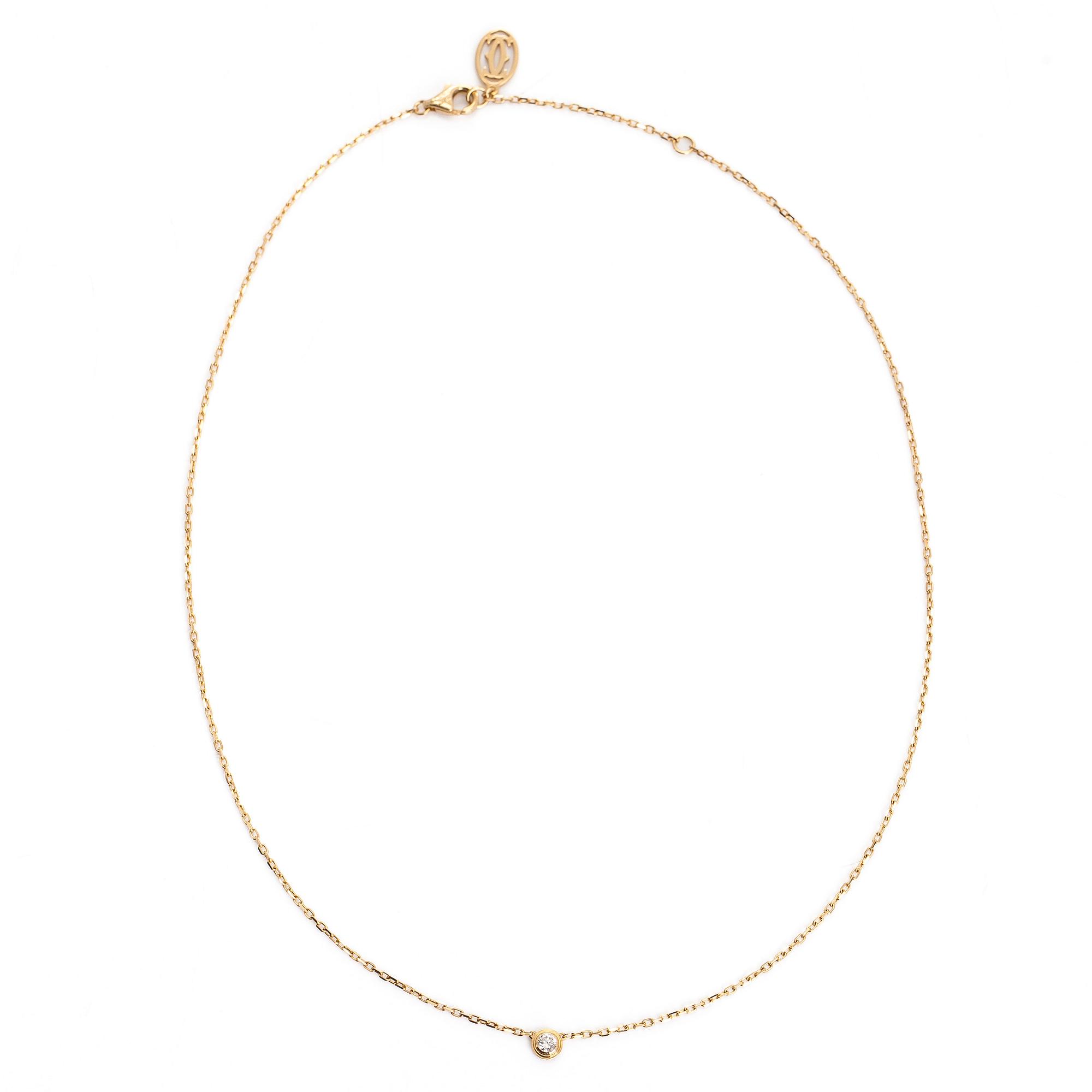 Cartier, kaulakoru, "d'Amour", 18K kultaa ja timantti n 0.09 ct.