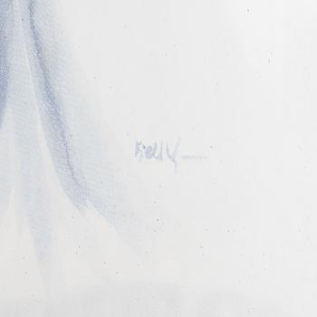 Kjell Engman, two glass vases, Kosta Boda.