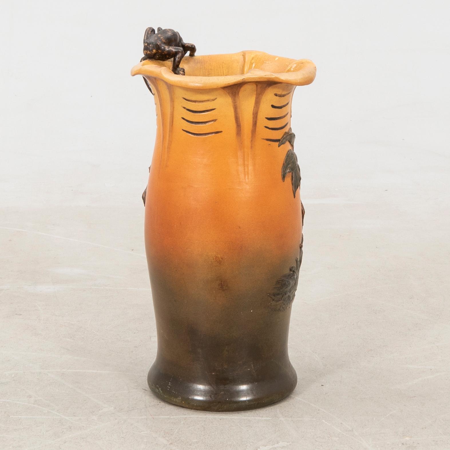Floor vase Peter Ipsen Denmark early 20th century.