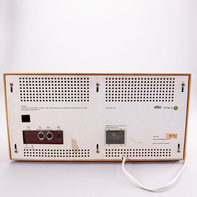 Dieter Rams radio, "RT 20" för Braun, modellen formgiven 1961.