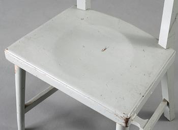 A Gunnar Asplund grey lacquered chair, Sweden ca 1912.