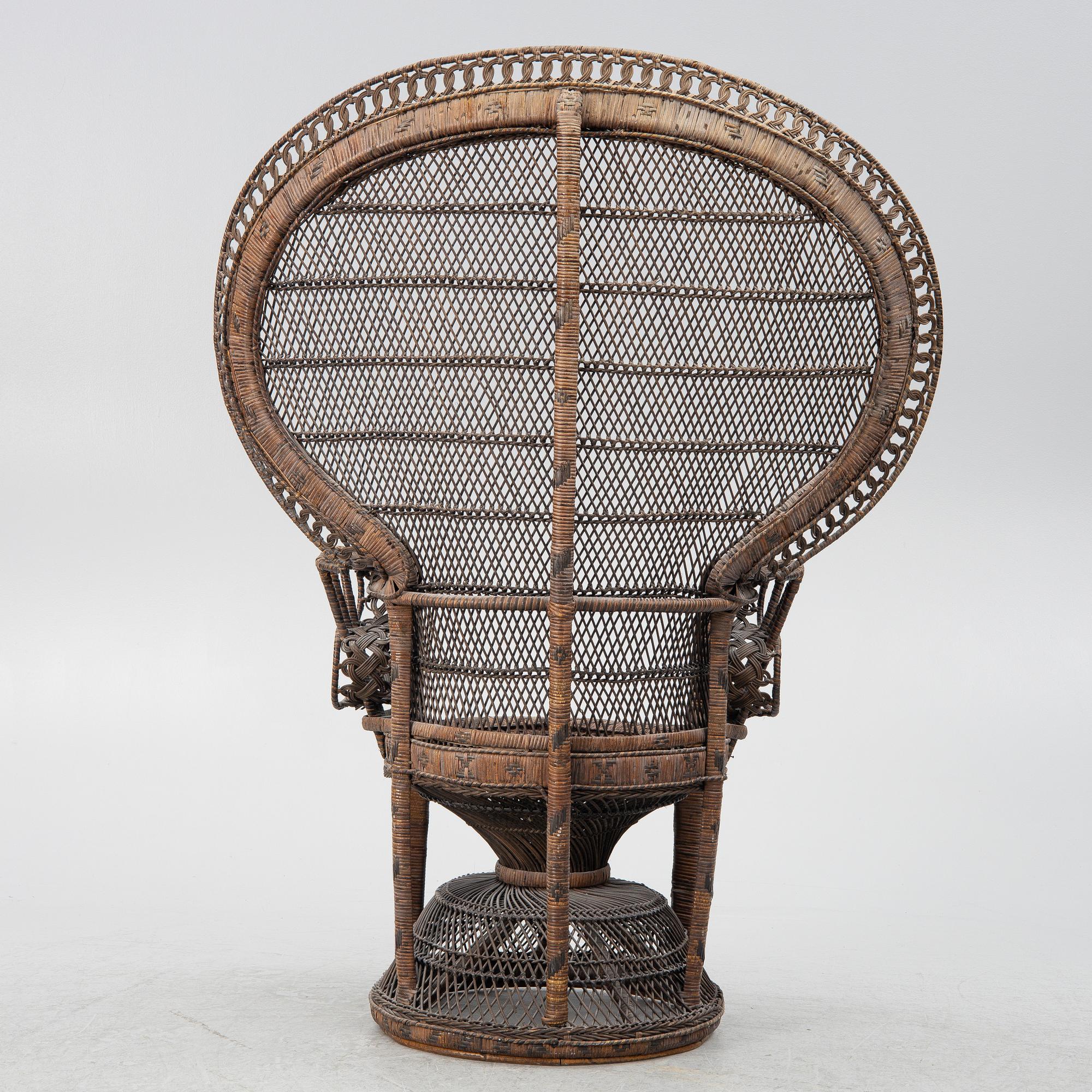 Armchair, rattan early 20th century.