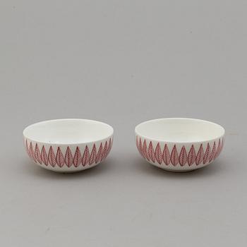 STIG LINDBERG, kaffeservis, 15 delar, porslin, "Salix", Gustavsberg.