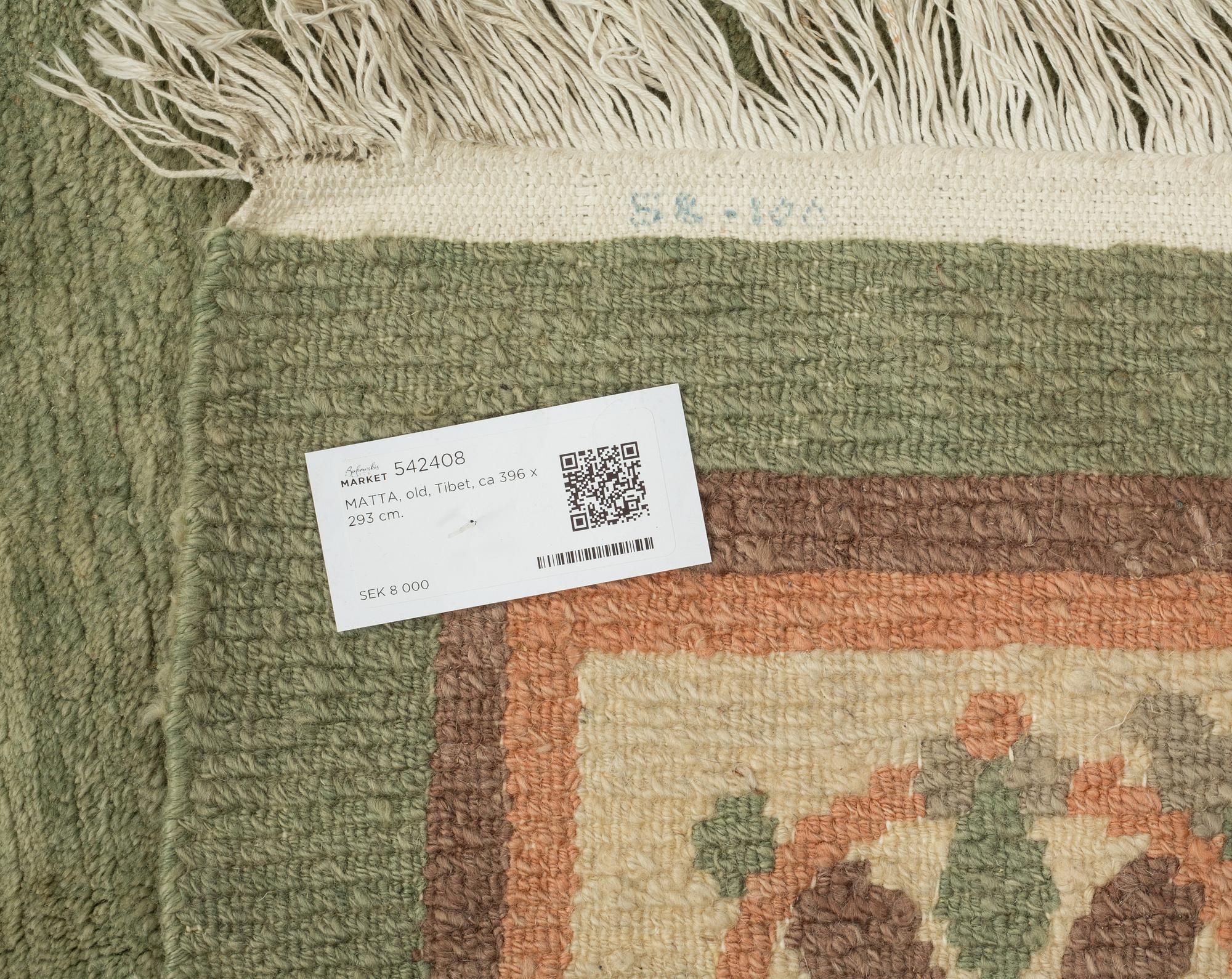 MATTA, old, Tibet, ca 396 x 293 cm.