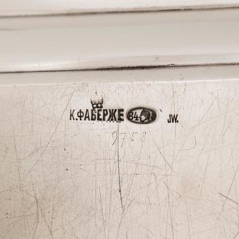 K. Fabergé, a silver tray, Saint Petersburg 1898-1903.