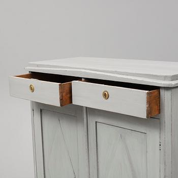 A mid 19th Century painted cupboard.