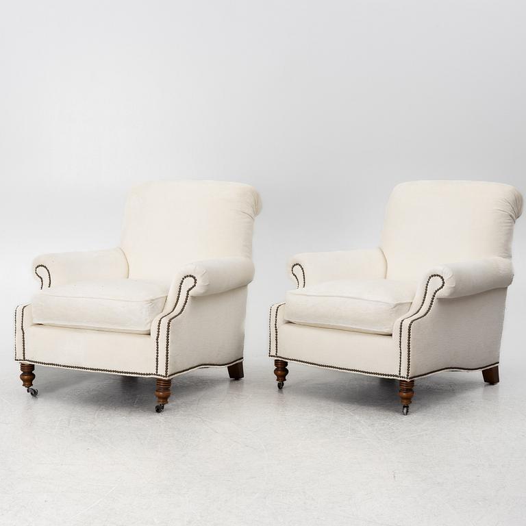 A pair of lounge chairs, Ralph Lauren Home. USA, contemporary.