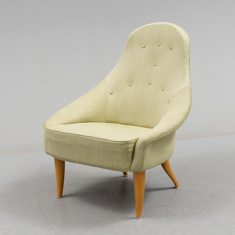 A mid 20th century 'Lilla Eva'arm chair by Kerstin Hörlin-Holmquist.