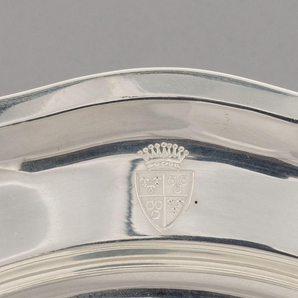 Undertallrikar, 24 st, silver 925/1000. Mexico 1900-tal. Rokoko-stil.