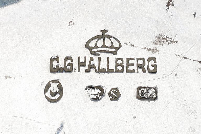 SKÅL, silver, C.G Hallberg, Stockholm, 1929. Tot. vikt. 545g.