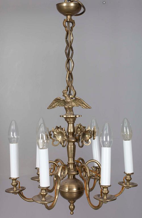 TAKKRONA. brons, barockstil, 1900-tal.