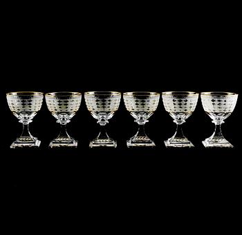 CHAMPAGNEGLAS, 6 st, "Odelberg", Kosta.