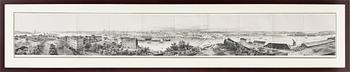 Carl-Johan Billmark, "Panorama de Stockholm pris de la Coupole de l'Eglise de Skeppsholmen".