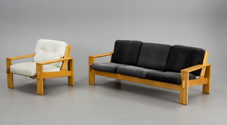 SOFFGRUPP, 3 delar, "Bonanza", Esko Pajamies för Asko, 1960/70-tal.