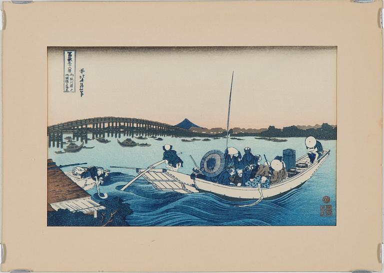 KATSUSHIKA HOKUSAI, WOOD CUT, 3, Japan, 19TH Century.