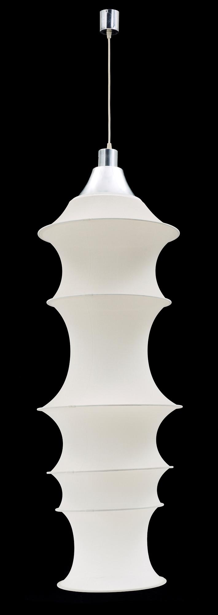 TAKLAMPA, "Falkland", Bruno Munari, Danese, Milano, Italien. Höjd ca125cm. Omkring 2000.