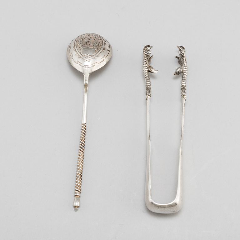 Three Russian silver objects, Moscow and St Petersburg, second half of the 19th century.