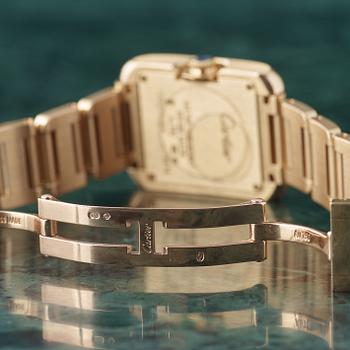 CARTIER, Tank Anglaise SM YG, wristwatch, 22,8 x 22 (30) mm,