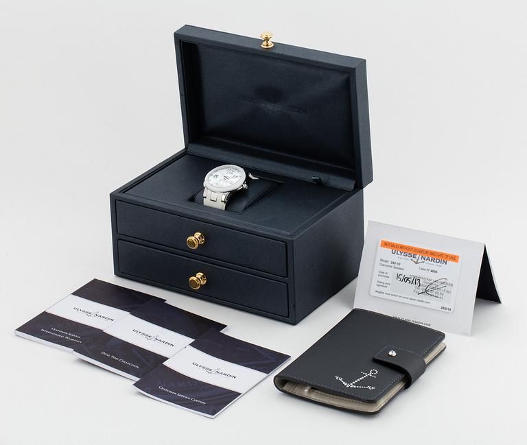 ULYSSE NARDIN, Executive Dual Time, armbandsur, 40 mm.