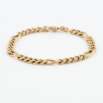 Armband, 18K guld, figarolänk.
