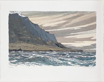 ROLAND SVENSSON, mapp med 7 litografier, "Tristan da Cunha", sign o numr CXI/CCC.