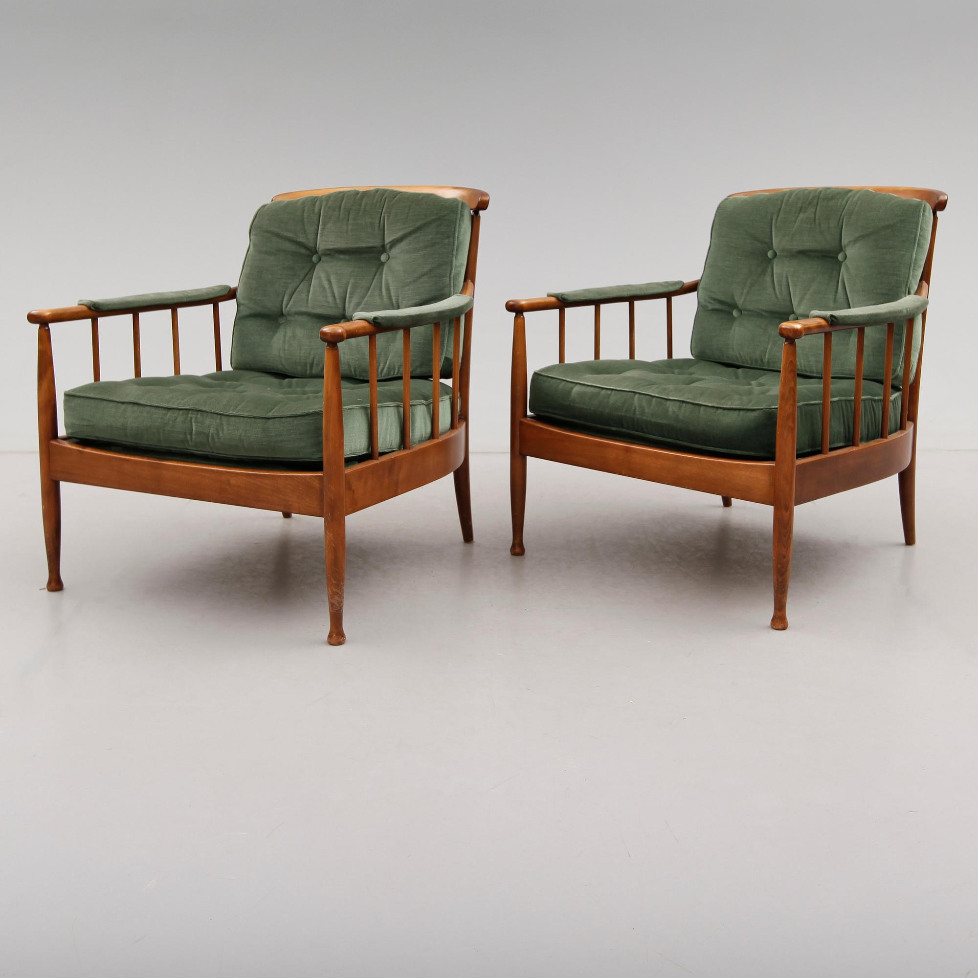 FÅTÖLJER, 1 par, "Skrindan", Kerstin Hörlin Holmquist, OPE-möbler.