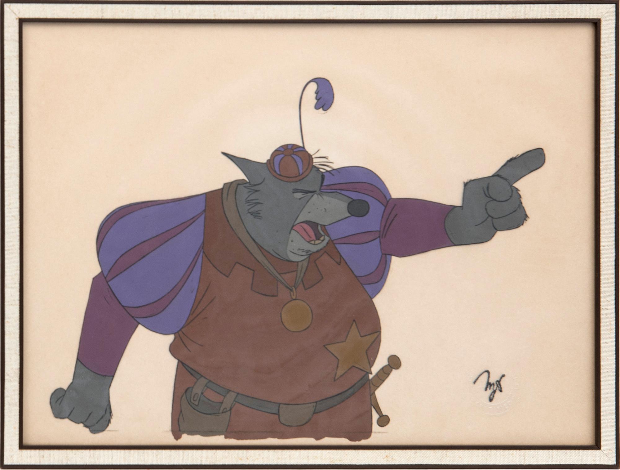 Filmcell från filmen "Robin Hood", Walt Disney.