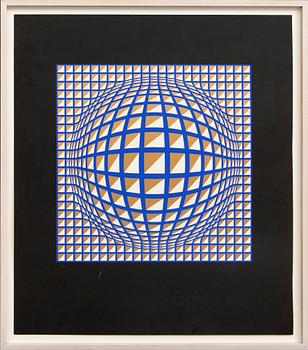 Victor Vasarely, färglitografi signerad och numrerad  250/300.