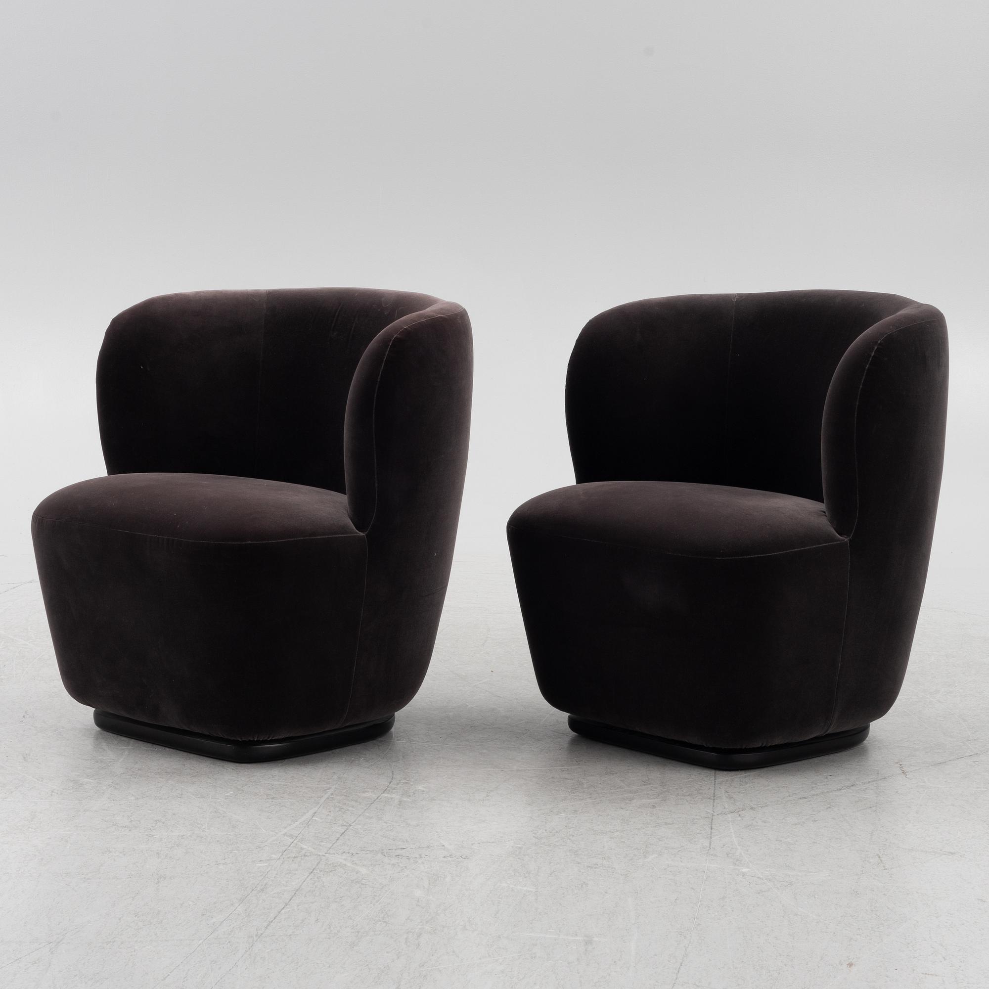 Space Copenhagen, armchairs, a pair, "Stay Lounge Chair", Gubi, Denmark.