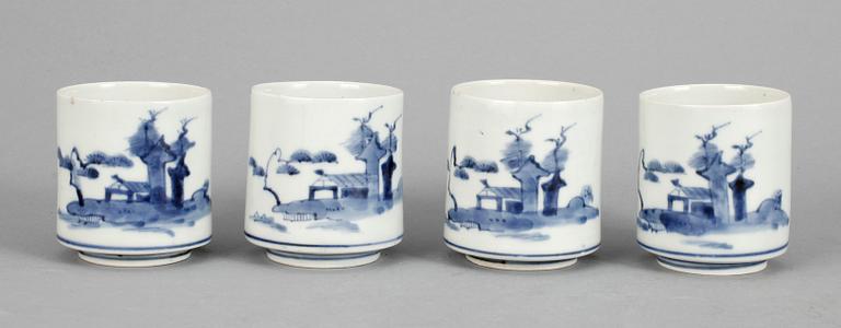 PARTI, porslin, 20 delar, Japan samt Korea. 1800-tal.