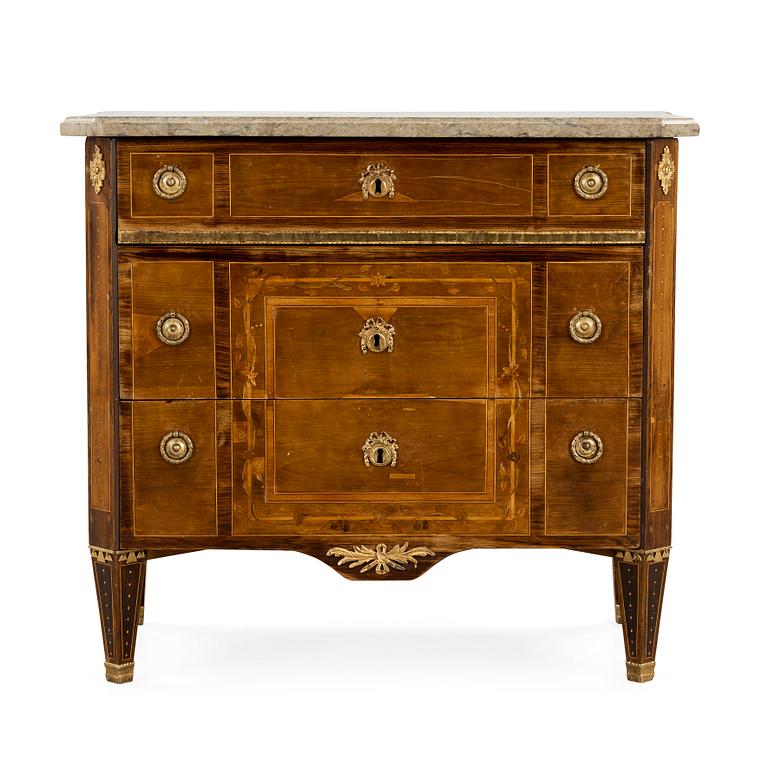 BYRÅ, tillskriven Nils Petter Stenström (mästare i Stockholm 1781-1790). Gustaviansk, 1700-talets slut.