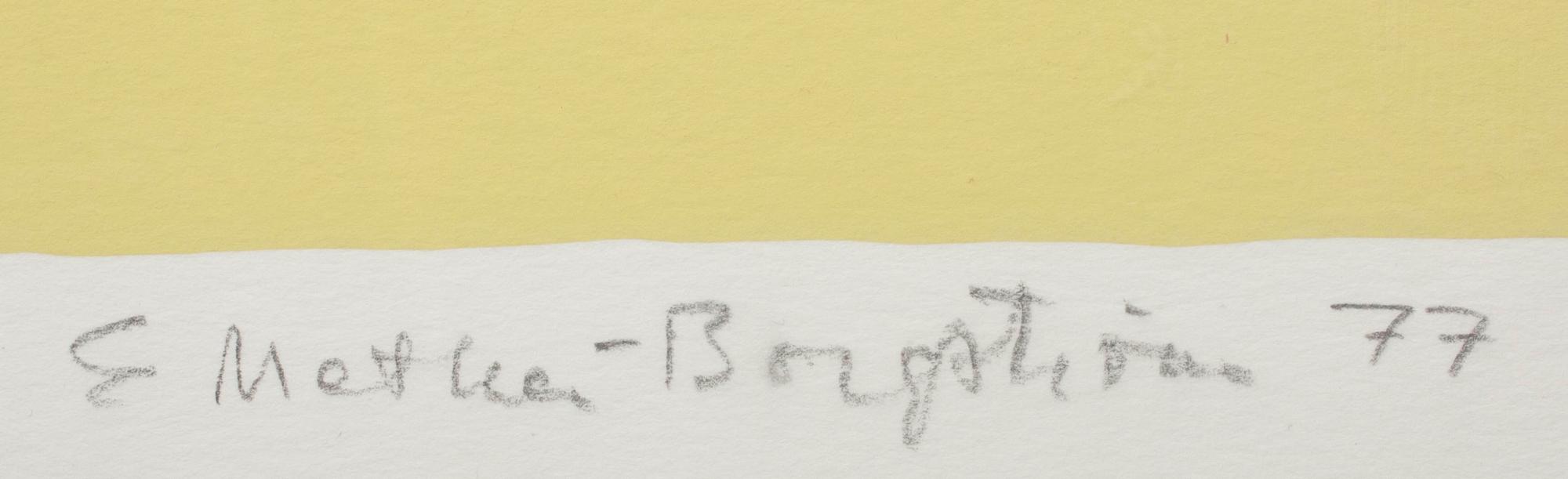 ERNST METHER-BORGSTRÖM (FINLAND), serigrafi, numr. XII/XXV, sign. och och dat. -77.