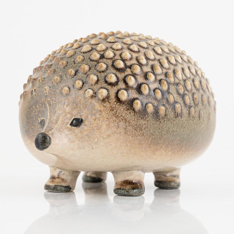 Lisa Larson, figurine, "Hedgehog", Gustavsberg for NK, Nordiska Kompaniet in collaboration with WWF. Limited edition of 2200.