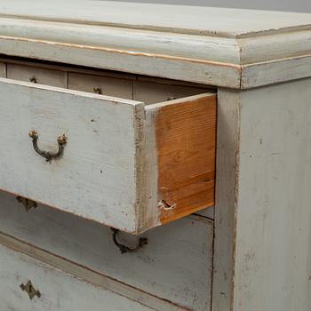 A chest of drawers from the mid 19th century.