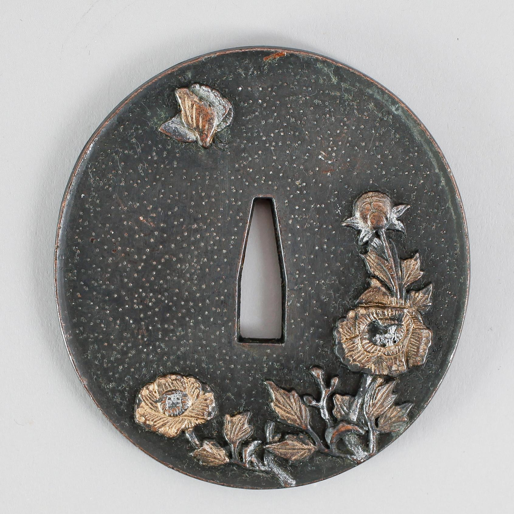 TSUBA, järn, Japan, 1800-talets andra hälft.