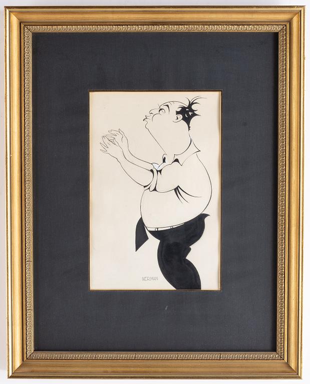 Einar Nerman, ink, signed.