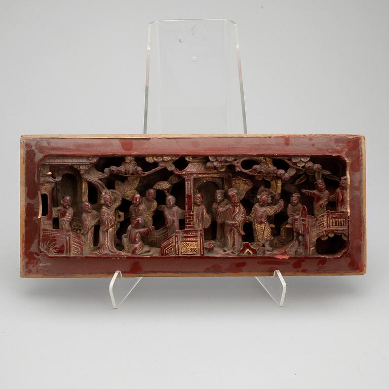 RELIEFER, 2 st. Kina. Modern tillverkning.