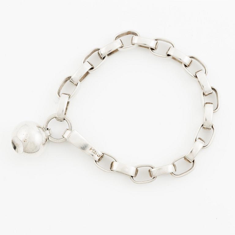 Sven-Erik Högberg, bracelet with charm, silver, Gothenburg 1965.