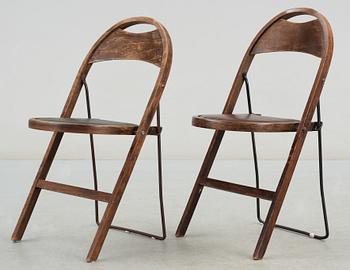 FÄLLSTOLAR, ett par, "Bern", Gemla, 1920/30-tal.