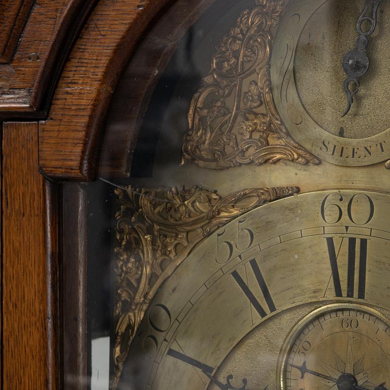 A George II longcase clock by Joseph Knowles, Epsom, first part of the 19th Century.