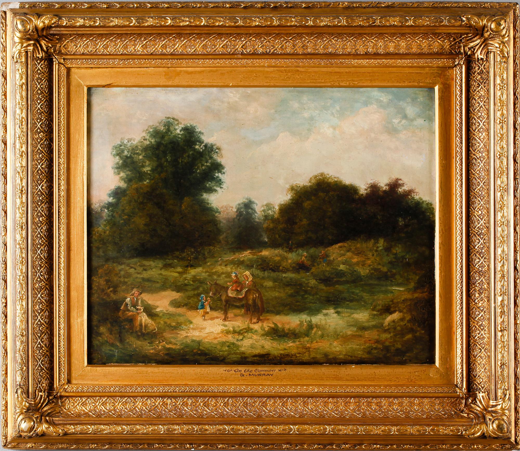 OKÄND KONSTNÄR, olja på duk, signerad Geo Murray, England, 1800-tal.