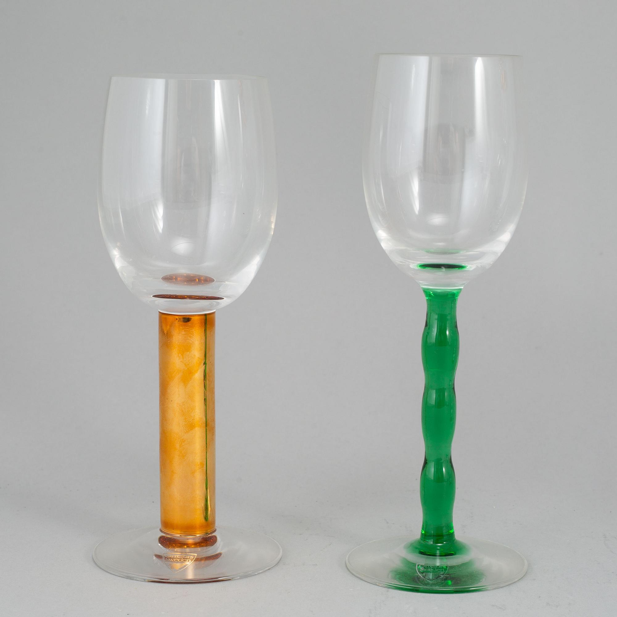 GUNNAR CYRÉN, 'Nobel', part glass service, Orrefors (13 pieces).