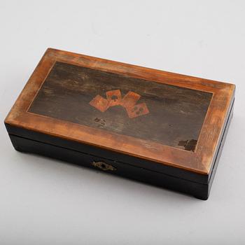 SKRIN, mahogny, 1800-talets andra hälft.