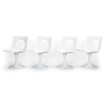 Carl Gustaf Hiort af Ornäs, A set of four "Afo-Seat-2001", chairs,  SOK Rauman Tehtaat. Designed 1971.