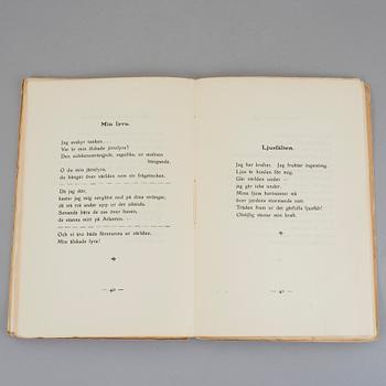 EDITH SÖDERGRAN, 2 volymer, 1:a upplagor, Framtidens skugga, Helsingfors 1920 resp Septemberlyran, Helsingfors 1918.
