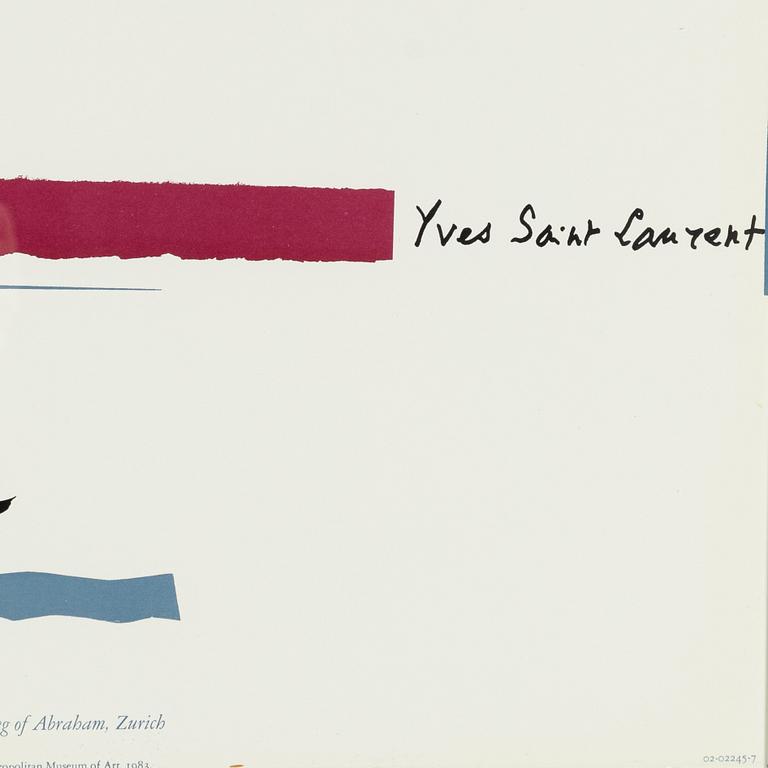 Yves Saint Laurent, a set of four posters "Les quatre saisons".