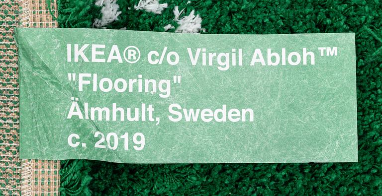 Virgil Abloh, a "Wet Grass" carpet, Ikea, ca 199 x 136 cm.