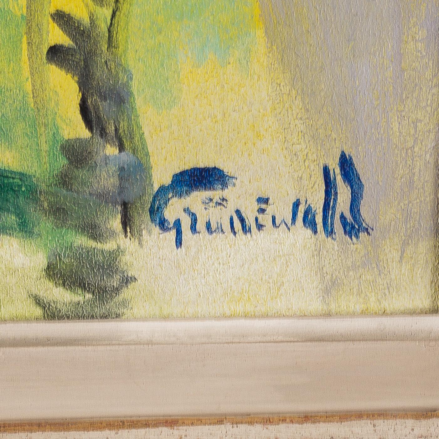 ISAAC GRÜNEWALD, oil on masonite, signed Grünewald.